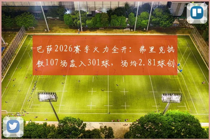 巴萨2026赛季火力全开：弗里克执教107场轰入301球，场均2.81球创纪录，执教数据全面解析